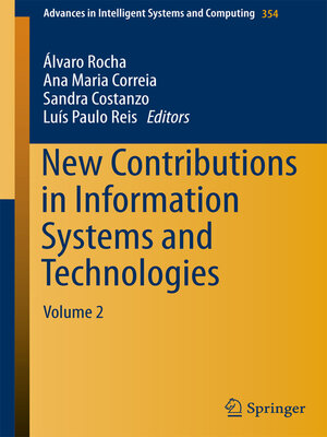 cover image of New Contributions in Information Systems and Technologies